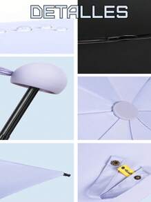 Pequeño Paraguas Compacto con Estuche de Viaje - Paraguas Compacto y Portátil con Estuche Rígido de Viaje, Disponible en Colores Pastel, Ideal para Uso Diario y Regalos Especiales. - Multicolor - Ver 3