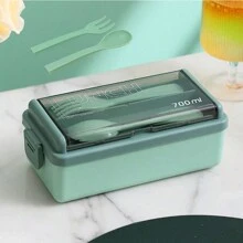 1 Peça Marmita Bento com Vários Compartimentos, Recipiente Quadrado Selado para Refeições, Adequado para Volta às Aulas, Trabalhadores de Escritório, Dia dos Namorados, Natal, Halloween