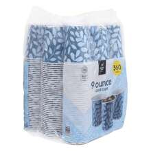 Member's Mark 印花纸浴冷杯（9 盎司，360 支），适合圣诞派对 - 藍白色 - 查看 5