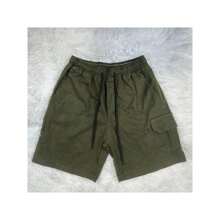 Men's Cargo Shorts With Pockets - xanh quân đội - Xem 2