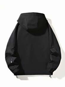 时尚超大学院风美式飞行员夹克 - 黑色 - 查看 2