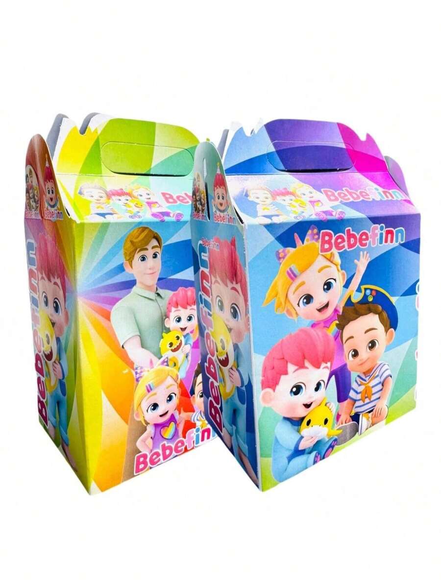 20 Dulceros de Bebefin Bebe Fin Cumpleaños Decoración Fiesta Tematica Recuerdo Adorno Aguinaldo Bolo Caja Cajita Cartón Dulceros - Verde militar - Ver 1