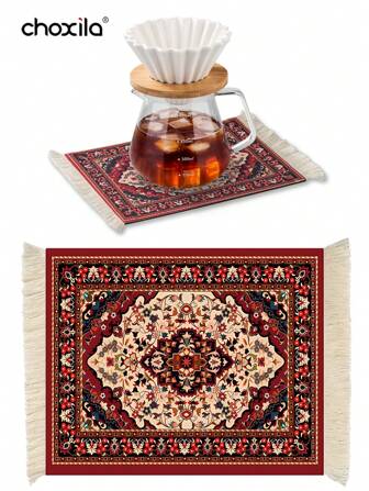 choxila 1 st kaffematta, kaffeunderlägg, kaffekoppunderlägg, kaffeunderlägg, dryckesunderlägg, disktorkmatta, bordsunderlägg, bordstablett, musmatta, halkfri värmetålig matta, kaffehörnmatta som passar under kaffekanna/kopp/mugg/glas/kaffebryggare/kaffemaskin/kaffetillbehör Tillbaka till skolan