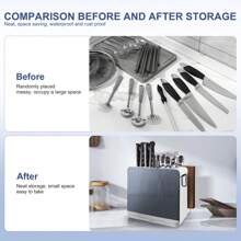 Knife Holder Knife Drying Rack Organizer Metal Storage Knife Storage Rack