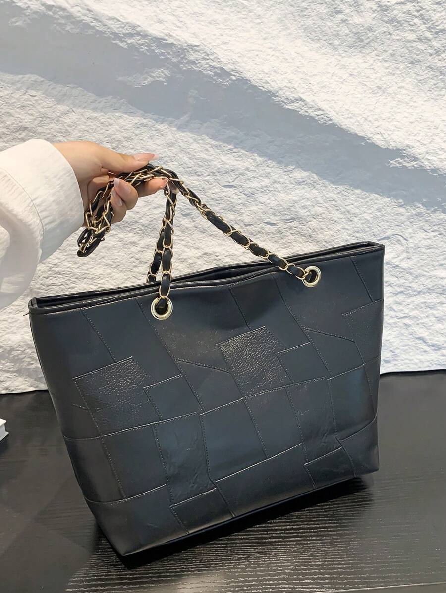 Fashion Vintage Large Capacity Crocodile Embossed Women's Shoulder Tote Bag