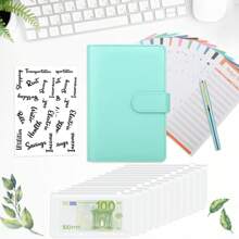 1 套/28 件预算活页夹现金信封用于预算钱袋现金整理器现金信封用于现金皮革 A6 预算活页夹带拉链信封 - 彩色 - 查看 7