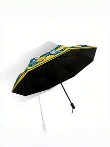 柠檬折叠雨伞清新风格防紫外线防晒防风坚固旅行礼物轻便便携式遮阳伞男女通用 - 彩色 - 查看 5