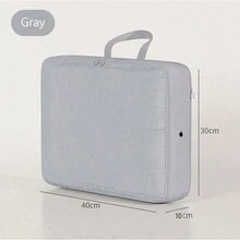 1 Túi nén quần áo tiết kiệm không gian để sắp xếp đồ đạc khi đi du lịch và ở nhà - Nén chăn, chăn bông, ga trải giường, gối, v.v. - Túi đựng quần áo du lịch tiện lợi và di động Bộ túi đựng hành lý Túi đựng đồ cho kỳ nghỉ du ngoạn trên biển Đồ dùng du lịch mùa hè thiết yếu cho phụ nữ Vali đựng đồ lót Trang trí phòng - Xám - Xem 6