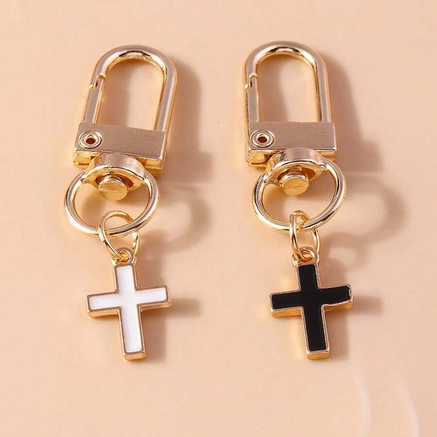 复古合金钥匙扣，泪珠油吊坠装饰配件钥匙圈套装女士