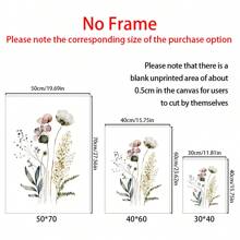 Wildflower Home Decor Wall Art For Living Room Wild Floral Artwork Set Of 3 Watercolor Wildflower Print Wildflower Wall Art Print Flower Art Canvas Posters Gifts Birthday Graduation