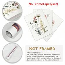 Wildflower Home Decor Wall Art For Living Room Wild Floral Artwork Set Of 3 Watercolor Wildflower Print Wildflower Wall Art Print Flower Art Canvas Posters Gifts Birthday Graduation