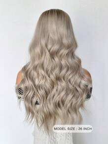 Blonde Ombre Synthetic Wigs Long Wavy Natural Hair Wigs For Women Daily Party Heat Resistant Wig - Blonde Ombre - View 2