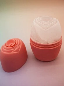 1pc Reusable Ice Ball Massage Roller, Physical Cooling To Reduce Swelling, Shaping, Sunburn Repair, Facial Lifting Massage Tool, Rose Ice Mold Massage, Ice Cube Tray For Facial Care - Multicolor - View 6
