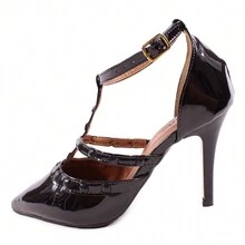 Scarpin Dravanna Thin High Heel Spike Black - 黑色 - 查看 3