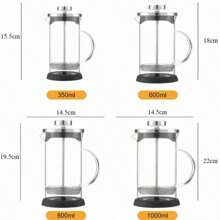 Original Glass French Press Coffee Maker Versatile Coffee Back To School - Multicolor - View 13