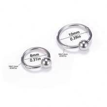 1PC 16G Hinged Nose Ring Hoop Stainless Steel Hypoallergenic Clicker Segment Septum Nose Piercing 18K Gold Plated Lip Rings Cartilage Tragus Daith Conch Helix Lobe Rook Earring 8mm 10mm Earlobe Earring,Belly Ring Women And Men Body Pierecing Jewelry