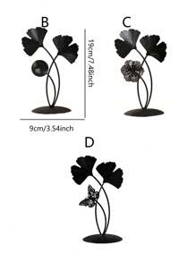 1pc Luxury Living Room / Entryway Creative Ginkgo Leaf Decorative Ornament, For Home Decor In Living Room, Study, Bedroom, Dining Room, Daily & Holiday Decorations, Great Gift For Christmas, Mother's Day, Thanksgiving, Valentine's Day - Black - View 10