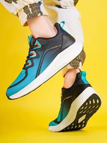 Giày thể thao thông thường thời trang chất lượng cao cho nam, Giày chạy bộ nam thiết kế mới, thoải mái & thoáng khí, giày thể thao nhẹ MD cho nam, đế cao su chống trượt, cuộc thi huấn luyện chuyên nghiệp Marathon & Điền kinh Giày nam - bầu trời đêm xanh - Xem 4