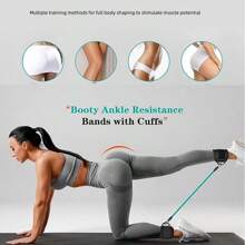 6pcs Leg Strength Ankle Strap Resistance Bands, Booty Glute Ankle Straps For Fitness Training, Assorted Color - Multicolor - View 4