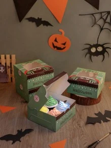5/10 hộp đựng kẹo/đồ ăn nhẹ Halloween, hộp đựng bánh quy/bánh ngọt, đồ dùng tiệc tùng, hộp đựng quà tặng tiệc Halloween phù hợp cho ngày lễ và tiệc tùng Halloween đồ trang trí Halloween đồ trang trí Halloween nhà tiệc Halloween túi đựng tiệc Halloween tiệc Halloween - Giấy - Xem 1