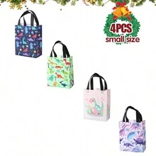 4/8/16 Stück Kleine Dinosaurier Weihnachtsgeschenk Verpackungstüten & Boxen & Geschenkverpackung & Etiketten, wasserdichte bunte Folie Vliesstoff Tüten, 3D Tüten, hitzeversiegelt, mit Henkel, Party Einkaufstüten, Geschenktüten, Schmucktüten, Party Tüten, Feiertags Geschenke, Geburtstags Party Verpackung, Einkaufstüten, dekorative Geschenktüten, handliche Geschenktüten Weihnachten Weihnachtsdeko Weihnachtsgeschenke Weihnachtstüten