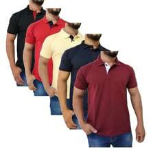 Kit 05 Men's Polo Collar Shirt S M L XL IMMEDIATE SHIPPING IN ALL COLORS - 彩色 - 查看 1