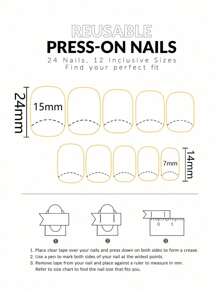 24片/套 短款亮面豹纹撞色蝴蝶结假指甲贴纸，适合学生、上班族、派对和日常佩戴。全覆盖式假指甲贴纸，美甲用品套装包含1片果冻胶和1把指甲锉，装饰你的指甲，提升你的时尚感。
