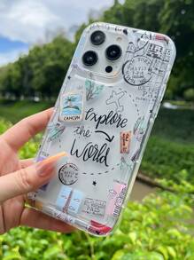 1 Ốp lưng điện thoại chống vân tay họa tiết máy bay và tem Vacation Around The World tương thích với iPhone 13, iPhone 11, iPhone 14 Pro Max, iPhone 13 Pro, iPhone 15/15 Plus/15 Pro/15 Pro Max/12/12 Pro/12 Pro Max/14/14 Pro/13 Pro Max - Nhiều màu - Xem 2