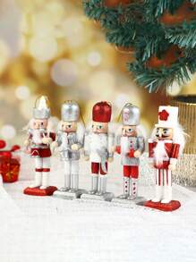 5 قطع من الجنود الدمى الجوزية بطول 13 سم، ديكورات جنود الدمى الإبداعية، جنود الجوز المعلقة على الشجرة ديكورات المنزل، مناسبة لحفلات المناسبات والهدايا والديكورات وديكورات المشاهد والديكورات العطلات والديكورات المنزلية وديكورات المكتب وهدايا الحفلات والديكورات الجمالية لغرفة النوم والمنزل وديكورات الحفلات الممتعة، عيد الميلاد، رأس السنة الجديدة، هدايا، ديكورات عيد الميلاد، ديكورات الشتاء