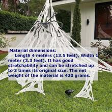 1pc_ Giant Spider Webs Halloween Decorations_ Stretchy,Christmas