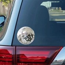1 pieza Pegatina pequeña de discoteca, pegatina divertida, pegatina de vinilo, perfecta para amantes de los libros y resistente al clima, ideal para portátiles, cuadernos, coches y botellas de agua | Agrega vigor a los efectos personales - Multicolor - Ver 5