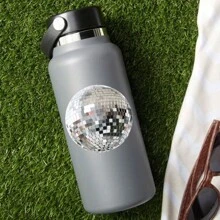 1 pieza Pegatina pequeña de discoteca, pegatina divertida, pegatina de vinilo, perfecta para amantes de los libros y resistente al clima, ideal para portátiles, cuadernos, coches y botellas de agua | Agrega vigor a los efectos personales - Multicolor - Ver 8