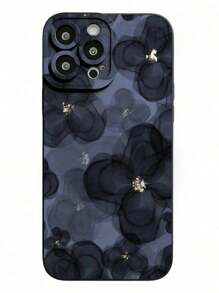 Funda de teléfono celular a prueba de golpes con pintura floral azul compatible con iPhone 15 Pro Max, serie iPhone 13, Samsung Galaxy A50, A12, A32, A52, A72, A51, A21S, A13, A14, S22 Ultra, S23, A33, A53, S20 FE, Xiaomi Redmi 11, 12 Pro, 12/12X, Note 11, 9A, 9C, Poco X3 NFC, Redmi 10, 9, Note 9, 12C, Note 11 Pro, Redmi 10C, Note 8 Pro