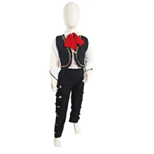 Disfraz Traje De Charro Mariachi Patrio Traje Mexicano Fiestas Patrias Septiembre - Negro - Ver 3
