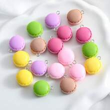 10 件/套可爱马卡龙吊坠，适合 DIY 珠宝制作，逼真的食品树脂吊坠适合项链、耳环、钥匙扣 - 随机多种颜色，万圣节，教师礼物，定制名字项链，耳环，链子，女士珠宝 - 吊墜 - 查看 11