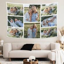1pc Custom Tapestry Upload Images Personalized, Customized Backdrop Banner Print Any Of Your Design Photo/Text/Logo Wall Hanging Art Decor For Wedding, Family, Festival,Birthday Gifts, Wall Art, Custom Flags, Home Decor, Room Decor, Flags For Room, Tapestry - White - View 4