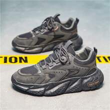 Men's Breathable Mesh Low-Top Sneakers, Fashion Casual Outdoor Sports Shoes, Retro Chunky Sneakers, Jogging Shoes, Vacation Shoes