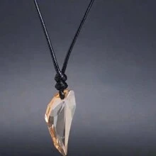 Classic TV Series H2o Necklace, Fashionable Polyresin Moonstone Pendant Just Add Water Blue Stone Mako Mermaid Accessories Movie Souvenir