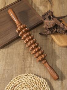 Madebyblanc 6 Styles Natural Wooden Massage Roller For Back, Shoulder, Waist And Leg Relief - Helps Improve Blood Circulation And Relieve Muscle Fatigue, Yoga/Massage Tool - Multicolor - View 16