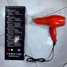 Mini secadora eléctrica para el cabello gwd con consumo de 1200 watts Secadora de bolsillo facil de transportar,tipo de estudiante - Rojo - Ver 2