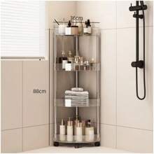 亚克力浴室落地支架三角角储物架，浴室收纳架 - 彩色 - 查看 3