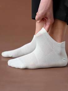 5 pares de calcetines deportivos de tobillo cortos, negros, para mujer, con malla transpirable y resistente a los olores