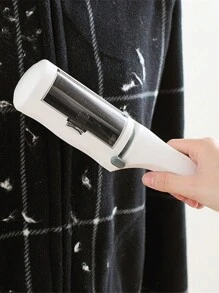 1 件粘毛滚筒，用于快速去除宠物毛发，适用于去除衣服、沙发和地毯上的宠物毛发 - 白色 - 查看 3