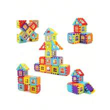 Set De Bloques De Construcción Interconectables 96 Pzs - Multicolor - Ver 2