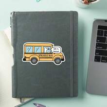 1 PIEZA Pegatina "Bus de la Lucha" | Pegatina divertida y sarcástica sobre salud mental | Pegatina de sobre ansiedad y terapia | Impermeable para botellas de agua, portátiles y tumblers | Pegatina de estilo retro para la concienciación sobre la salud mental - Multicolor - Ver 4