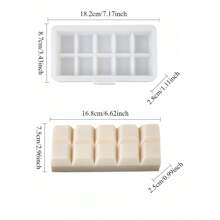 1pc Mini Rectangular White Thick Silicone Mold For DIY Handmade Crafts - White - View 15