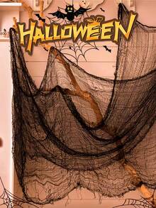 Burlap Horror Decorations For Halloween Party, Black Creepy Cloth - Multicolor - View 2