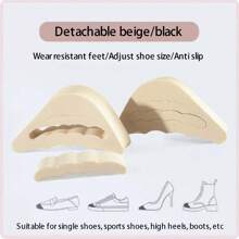 2 Stück/4 Stück wiederverwendbare superweiche und verstellbare Vorfußeinlagen, Schmerzlinderung für High Heels, Schuhe und Stiefel Accessoires Jungen Valentinstag Herz Frauen Valentinstag
