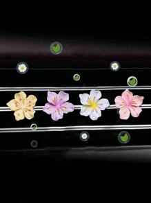 Colorful Sakura Flower Car Air Vent Clip Decoration - Multicolor - View 2