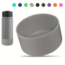 Silikon Schutzhülle für 12-40oz Standard- und Weithalsflaschen, inklusive rutschfester Bodenabdeckung für Edelstahl-Wasserflaschen